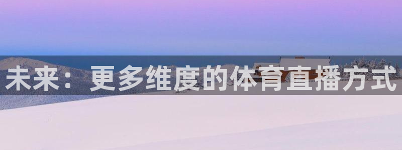 未来：更多维度的体育直播方式